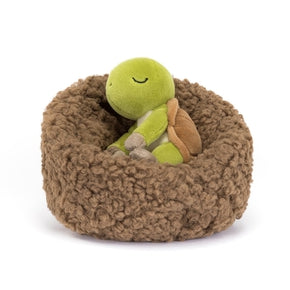 Skildpadde i rede fra Jellycat - HIB3T - Hibernating Tortoise.