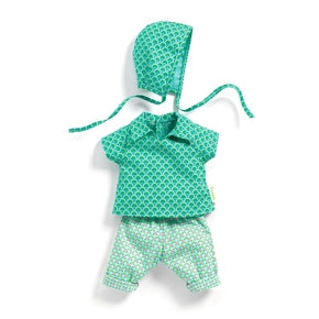 Dukketøj til Djecos dukker - DJ07755  - Outfit Zazen Petit Pan.