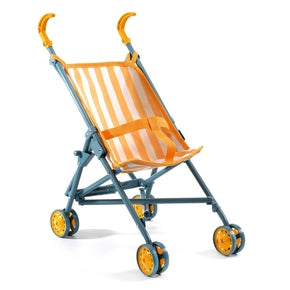 Dukkeklapvogn fra Djeco - DJ07785 - Stroller Sunshine - 54 cm.