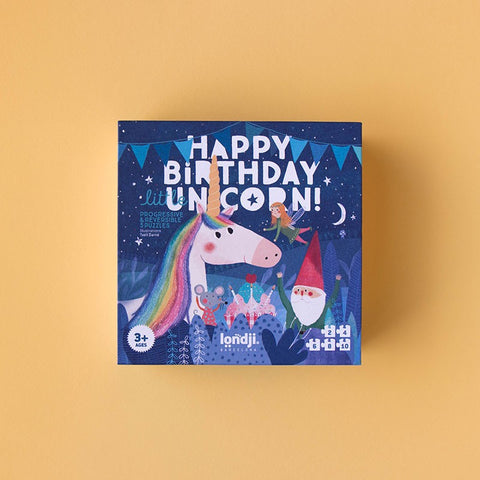 Puslespil fra Londji - Happy Birthday Unicorn.