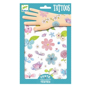Tatovering fra Djeco - DJ09585 - Tattoos, Fair Flowers of the Fields.