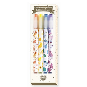 Æske med 4 glitter tusser fra Djeco - DD03740.