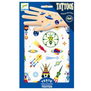 Tatoveringer fra Djeco - DJ09590 - Tattoos, Space Oddity.