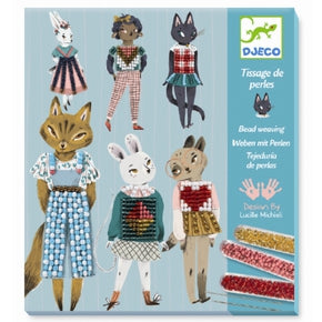 Kreativ æske fra Djeco - DJ09843 - Beads Weaving, Kitty cats.