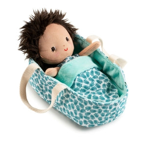 Lille stofdukke med lift fra Lilliputiens -  Baby Ari.