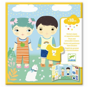 Stickers til mindre børn fra Djeco - DJ09070 - Create with stickers.