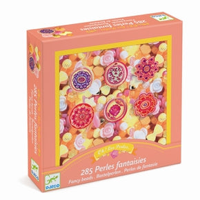 Plastperler fra Djeco - DJ09854 - Abundance Beads - Flowers.