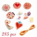 Plastperler fra Djeco - DJ09855 - Abundance Beads - Hearts.