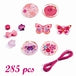Plastperler fra Djeco - DJ09857 - Abundance Beads - Butterflies.