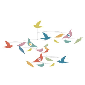 Mobile fra Djeco - DD04375 - Mobile oiseaux multicolores Katsumi.