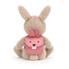 Kanin med rygsæk fra Jellycat - BP4BN - Backpack Bunny.