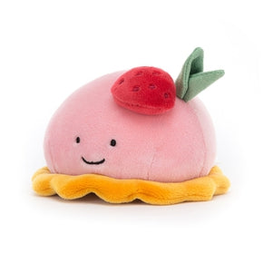 Kage som tøjdyr fra Jellycat - PRET3DF - Pretty Patisserie Dome Framboise.