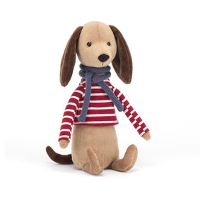 Hund fra Jellycat - BEB3SD - Beatnik Buddy Sausage Dog.