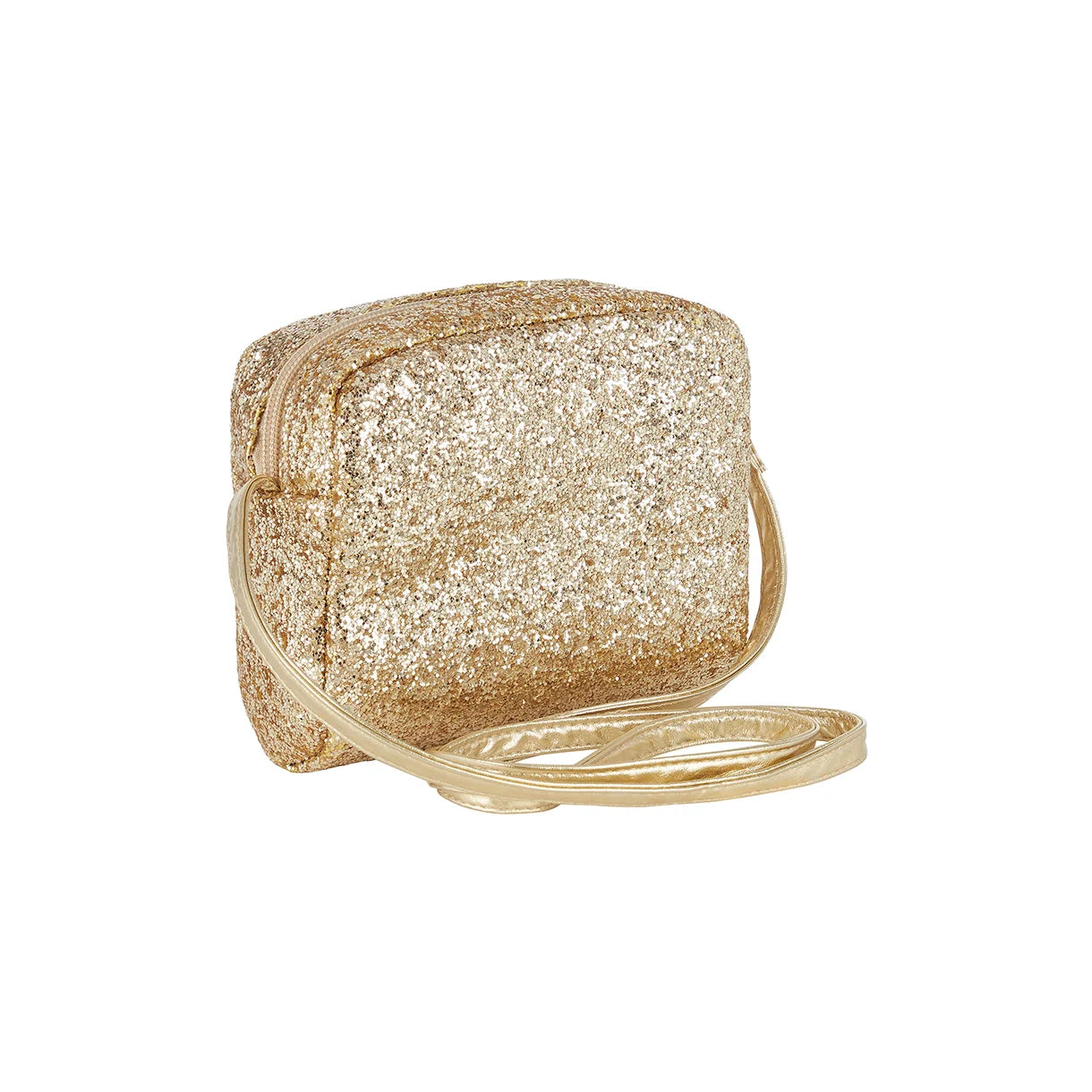 Skuldertaske fra Mimi& Lula - Guld glitter.