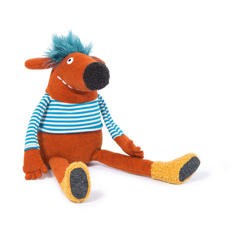 Tøjdyr fra Moulin Roty - Les Schmouks - Pidou orange.