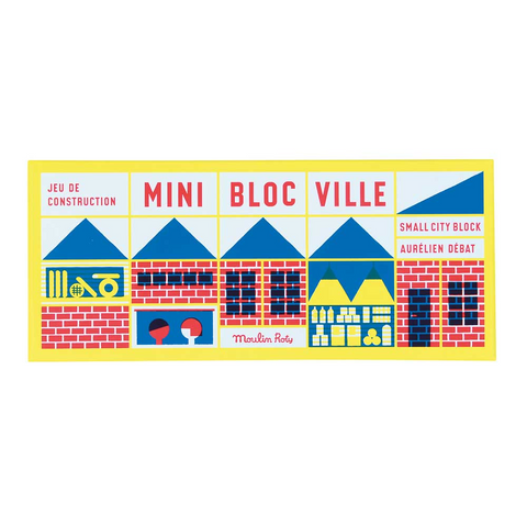 Træklodser fra Moulin Roty - Mini Bloc Ville.