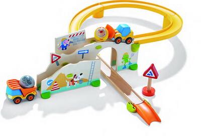 Kuglebane fra Haba - HA303081 - Play Track at the Construction Site
