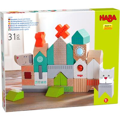 Klodser fra Haba - 306086 - Bausteinehundkatze.