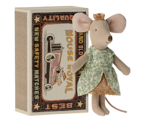 Princess Mouse fra Maileg - 17-2100-01 - Little Sister in Matchbox.