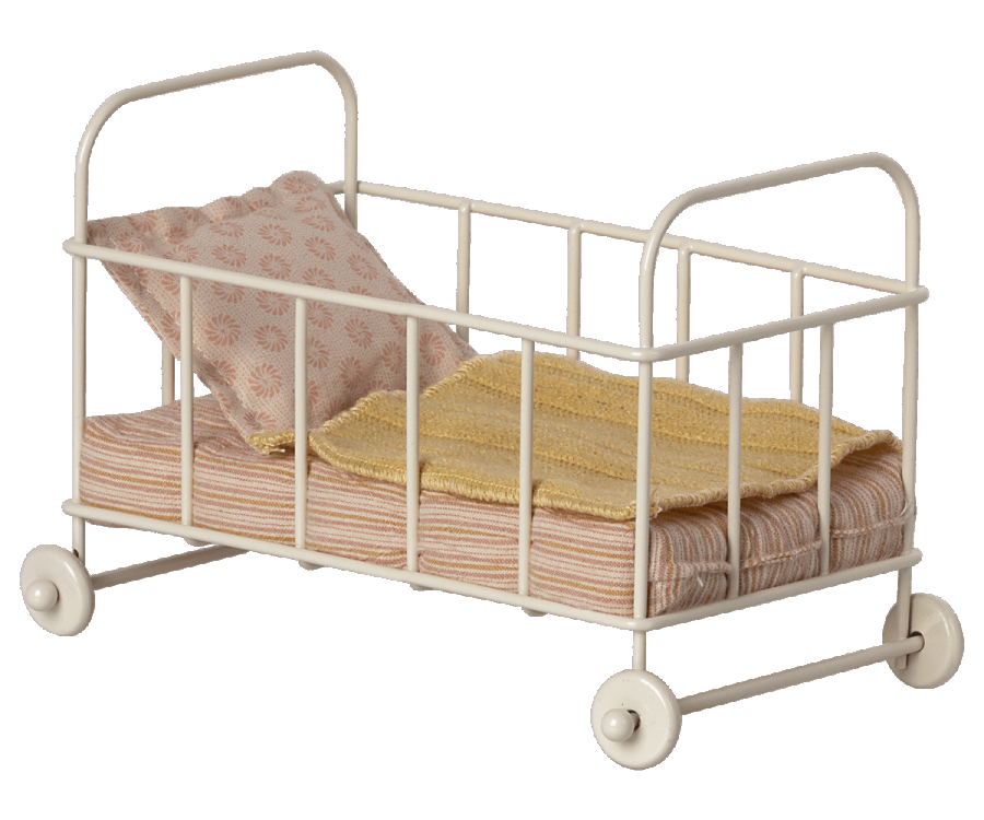 Vugge fra Maileg - 11-1118-00 - Cot Bed, Micro - Rose.