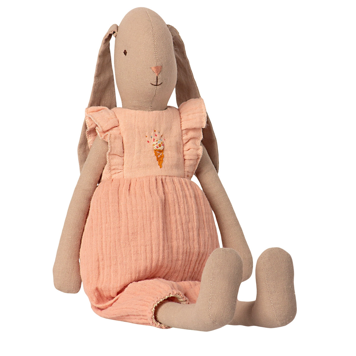 Kanin fra Maileg - 16-1300-00 - Bunny size 3 , dress-Rose.