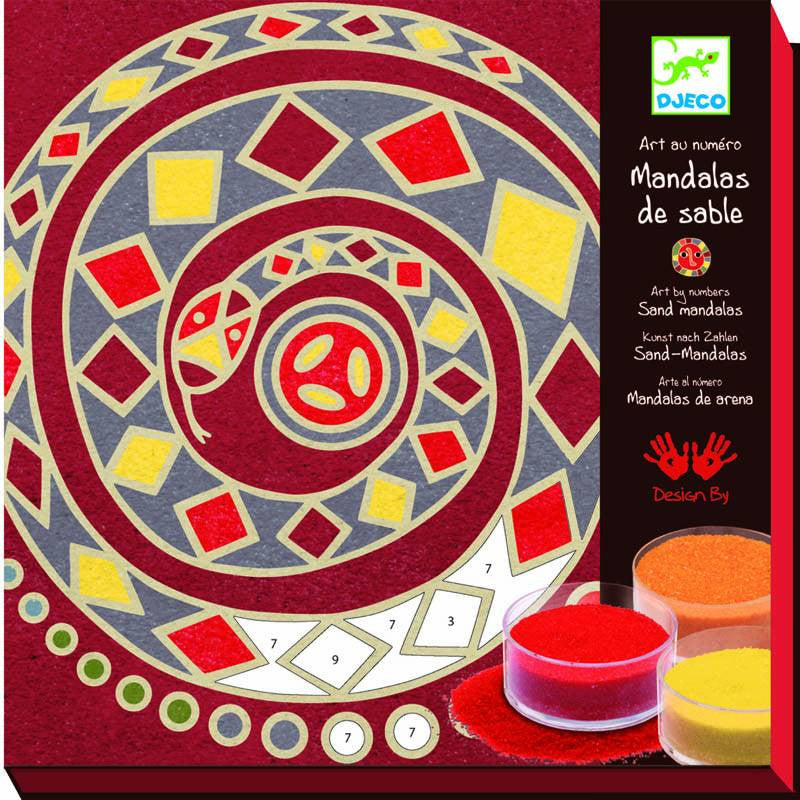 Hobbyæske med farvet sand - Mandalas de 5 continents - DJ08635.