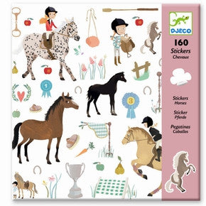 Stickers fra Djeco - DJ08881 Chevaux.