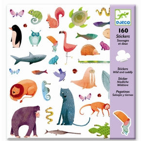 Mappe med 160 stickers fra Djeco - DJ08883.