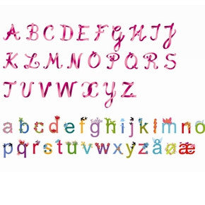 Alfabetet som wallsticker fra Djeco - L'alphabet des filles DD04539.